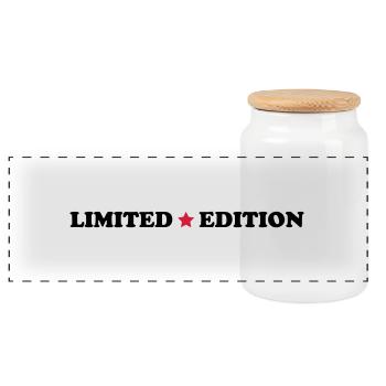 limited_edition - Panorama Keksdose mit Holzdeckel - Weiß - Vorne