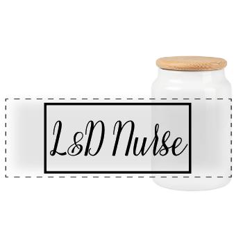 L&D Nurse Proud Graduate Nursing Student - Boîte à biscuits avec couvercle en bois - blanc - Devant