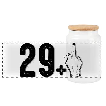 2014 Bold Middle Finger Graffiti - Boîte à biscuits avec couvercle en bois - blanc - Devant