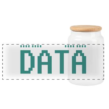 Computer Scientist Cool Saying Computer - Panoramic Cookie Jar with Wooden Lid - white - Front