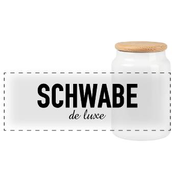 Schwabe le luxe - Stuttgart - deluxe - Baden-Württ - Panorama Keksdose mit Holzdeckel - Weiß - Vorne