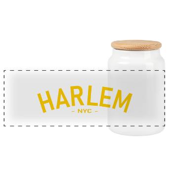 Harlem - NYC - New York City - United States - USA - Panorama Keksdose mit Holzdeckel - Weiß - Vorne