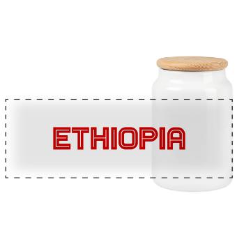 Ethiopia - Äthiopien - Addis Abeba - Africa - Afri - Panorama Keksdose mit Holzdeckel - Weiß - Vorne