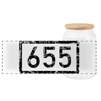 Rheinkilometer 655 Bonn am Rhein (Vintage) - Panorama Keksdose mit Holzdeckel - Weiß - Vorne