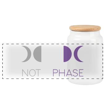 LGBTQ Pride Month - Keine Phase - Asexuell - Panorama Keksdose mit Holzdeckel - Weiß - Vorne