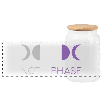 LGBTQ Pride Month - Keine Phase - Asexuell - Panorama Keksdose mit Holzdeckel - Weiß - Vorne