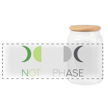 LGBTQ Pride Month - Keine Phase - Aromantic - Panorama Keksdose mit Holzdeckel - Weiß - Vorne