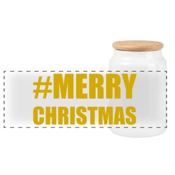 NOËL. ANNEE. ANNIVERSAIRE. RETRAITE. FÊTE DES PERE - Boîte à biscuits avec couvercle en bois - blanc - Devant