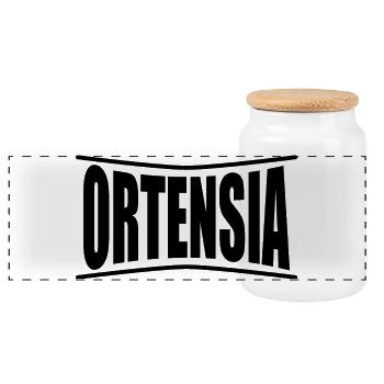 Hortensie T-Shirt T-Shirt Geschenkidee - Panorama Keksdose mit Holzdeckel - Weiß - Vorne