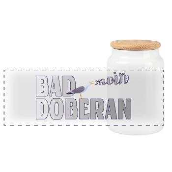 Möwe & Moin Bad Doberan Ostsee - Panorama Keksdose mit Holzdeckel - Weiß - Vorne