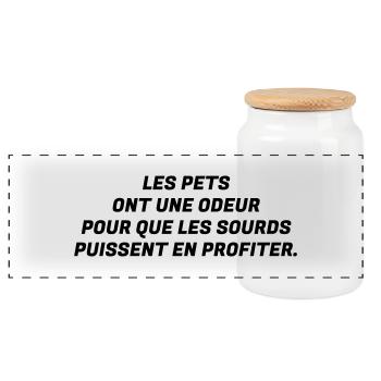 Humour - Drôle - Blague - Rire - Fun - Cool - Boîte à biscuits avec couvercle en bois - blanc - Devant