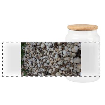 JensJensen - Panorama Keksdose mit Holzdeckel - Weiß - Vorne