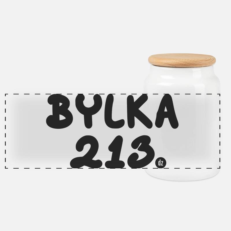 BYLKA 213 dz - Panorama Keksdose mit Holzdeckel - Weiß