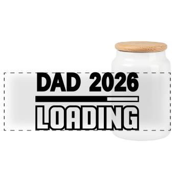 dad_2026_loading - Panorama Keksdose mit Holzdeckel - Weiß - Vorne