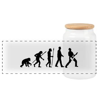 evolution_rocks_032012_f1c - Boîte à biscuits avec couvercle en bois - blanc - Devant