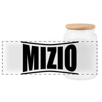 Mizio t-shirt t-shirt idée cadeau - Boîte à biscuits avec couvercle en bois - blanc - Devant