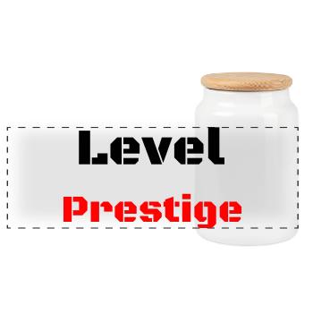 Level Prestige - Panorama Keksdose mit Holzdeckel - Weiß - Vorne