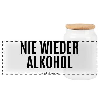DesignNichtVerfügbar - Panorama Keksdose mit Holzdeckel - Weiß - Vorne