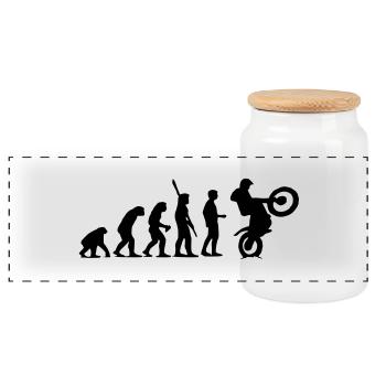 Trial Evolution - Panorama Keksdose mit Holzdeckel - Weiß - Vorne