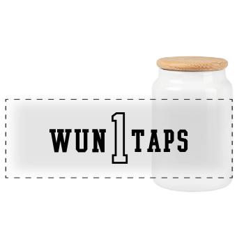 wun1taps - Panorama Keksdose mit Holzdeckel - Weiß - Vorne