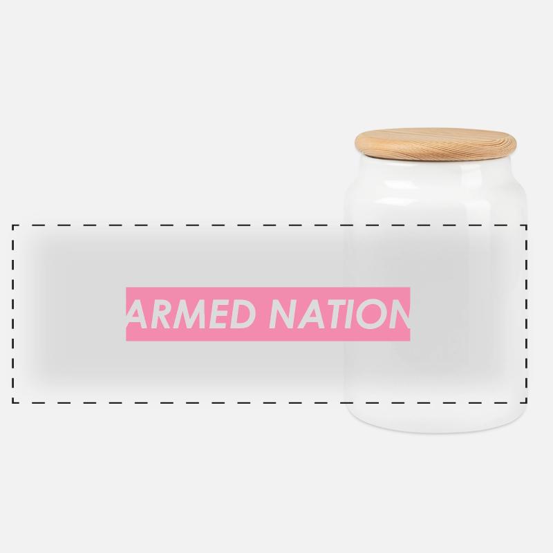 SACHET PINK BOX 2020 - Panorama Keksdose mit Holzdeckel - Weiß