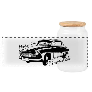 Wartburg W311 Coupe - Panorama Keksdose mit Holzdeckel - Weiß - Vorne