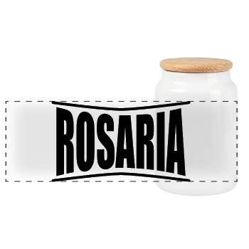 Tee shirt idée cadeau t-shirt Rosaria - Boîte à biscuits avec couvercle en bois - blanc - Devant