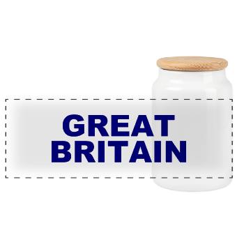 Great Britain - England - Soccer - Fußball - Panoramic Cookie Jar with Wooden Lid - white - Front