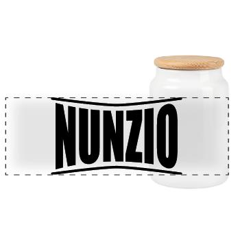 t-shirt Nunzio t-shirt idée cadeau - Boîte à biscuits avec couvercle en bois - blanc - Devant