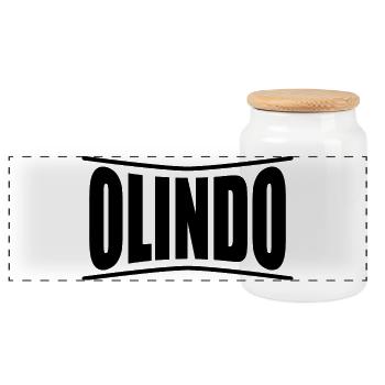t-shirt Olindo t-shirt idée cadeau - Boîte à biscuits avec couvercle en bois - blanc - Devant