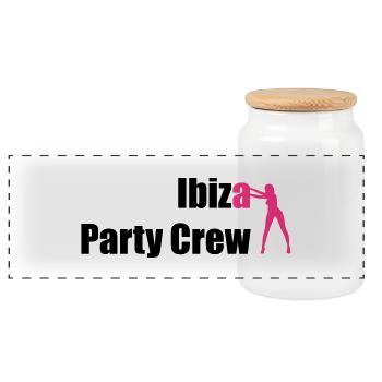 Ibiza - Boîte à biscuits avec couvercle en bois - blanc - Devant