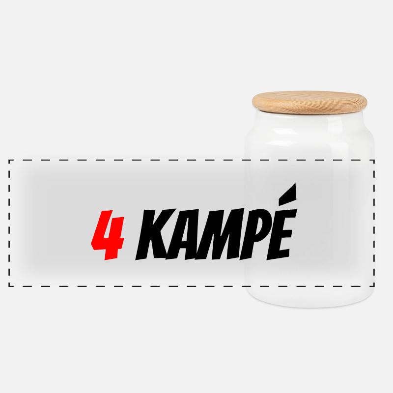 4 Kampé - Panorama Keksdose mit Holzdeckel - Weiß