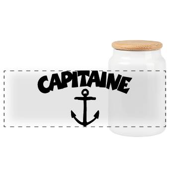 Capitaine - Panorama Keksdose mit Holzdeckel - Weiß - Vorne