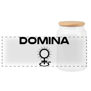 Domina - Panorama Keksdose mit Holzdeckel - Weiß - Vorne
