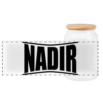 t-shirt Nadir t-shirt gift idea - Panoramic Cookie Jar with Wooden Lid - white - Front