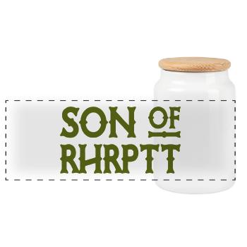 Son of Rhrptt - Ruhrpott - Zeche - Zollverein - Panorama Keksdose mit Holzdeckel - Weiß - Vorne