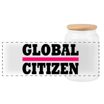 global citizen - Panorama Keksdose mit Holzdeckel - Weiß - Vorne
