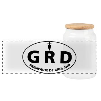 GRD - Panorama Keksdose mit Holzdeckel - Weiß - Vorne