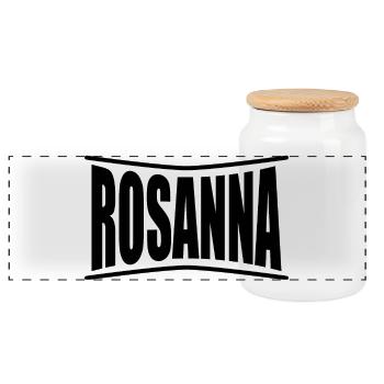 Rosanna T-Shirt Geschenkidee T-Shirt - Panorama Keksdose mit Holzdeckel - Weiß - Vorne