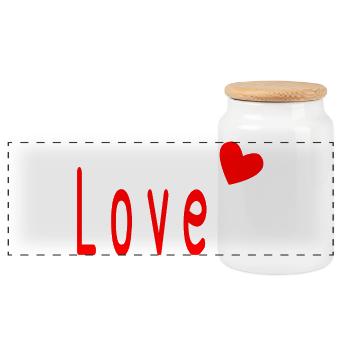 LIEBE. PAAR. GERADE VERHEIRATET. Junggesellinnenabschied. VALENTINSTAG. - Panorama Keksdose mit Holzdeckel - Weiß - Vorne