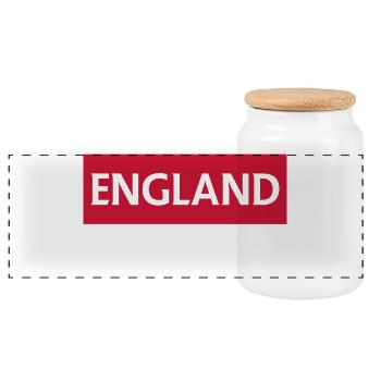 Angleterre Bolton Paysage urbain Illustration - Boîte à biscuits avec couvercle en bois - blanc - Devant
