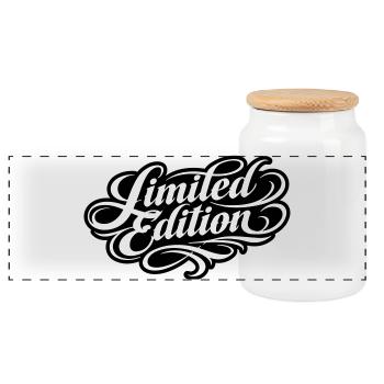 Limited Edition - Panorama Keksdose mit Holzdeckel - Weiß - Vorne