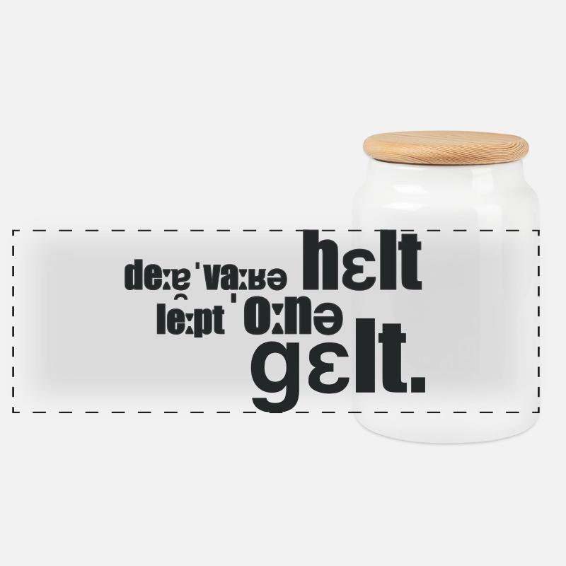 Le vrai héros - Boîte à biscuits avec couvercle en bois - blanc
