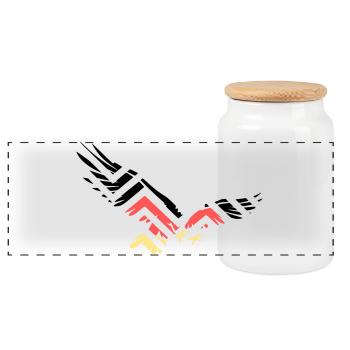 Résumé Fan d’Eagle Allemagne - Boîte à biscuits avec couvercle en bois - blanc - Devant