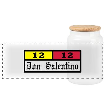 Don Salentino12 Rettangolo by Fantomissimo - Panorama Keksdose mit Holzdeckel - Weiß - Vorne