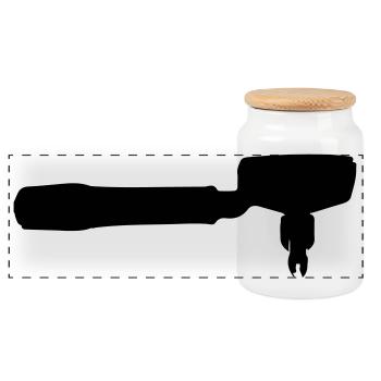 Here are the final metadata for your minimalis - Panoramic Cookie Jar with Wooden Lid - white - Front