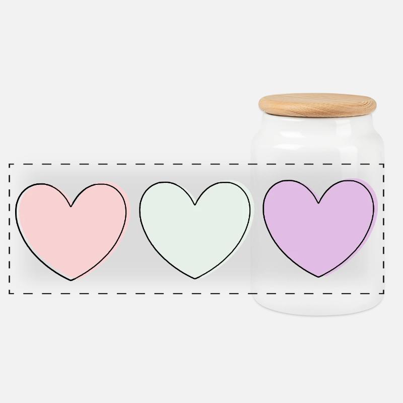 Muttertags Geschenk Mutter Muttertag Geschenkidee  - Panorama Keksdose mit Holzdeckel - Weiß