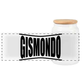 T-Shirt Gismondo T-Shirt Geschenkidee - Panorama Keksdose mit Holzdeckel - Weiß - Vorne