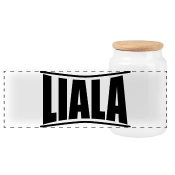 nom du t-shirt Idée cadeau t-shirt Liala - Boîte à biscuits avec couvercle en bois - blanc - Devant