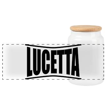Lucetta T-Shirt T-Shirt Geschenkidee - Panorama Keksdose mit Holzdeckel - Weiß - Vorne
